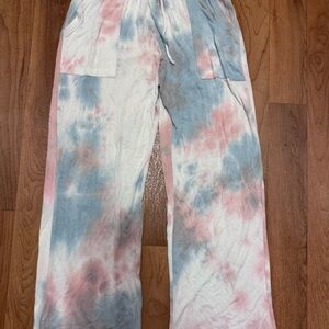 Tie-Dye Wide Leg Pants